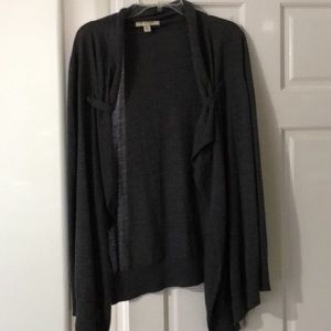 Grey colored knit cardigan